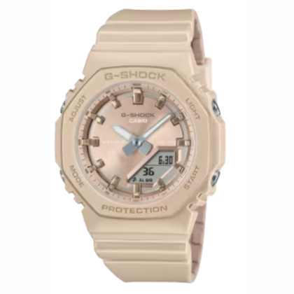 Casio G-Shock Women GMA-P2100ST-9A Beige Bio-Based Resin Band Sports Watch